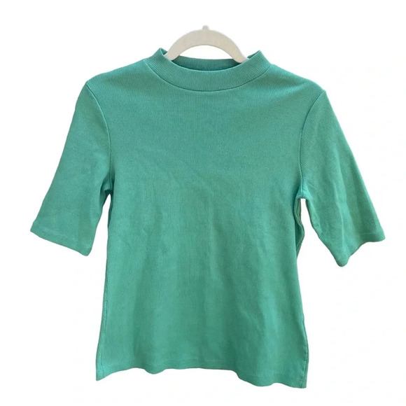 NWT MAEVE RIBBED HIGH NECK TOP - Picture 1 of 4